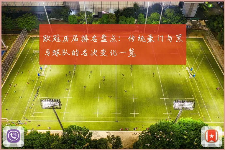欧冠历届排名盘点:传统豪门与黑马球队的名次变化一览