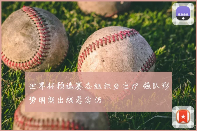 世界杯预选赛各组积分出炉 强队形势明朗出线悬念仍